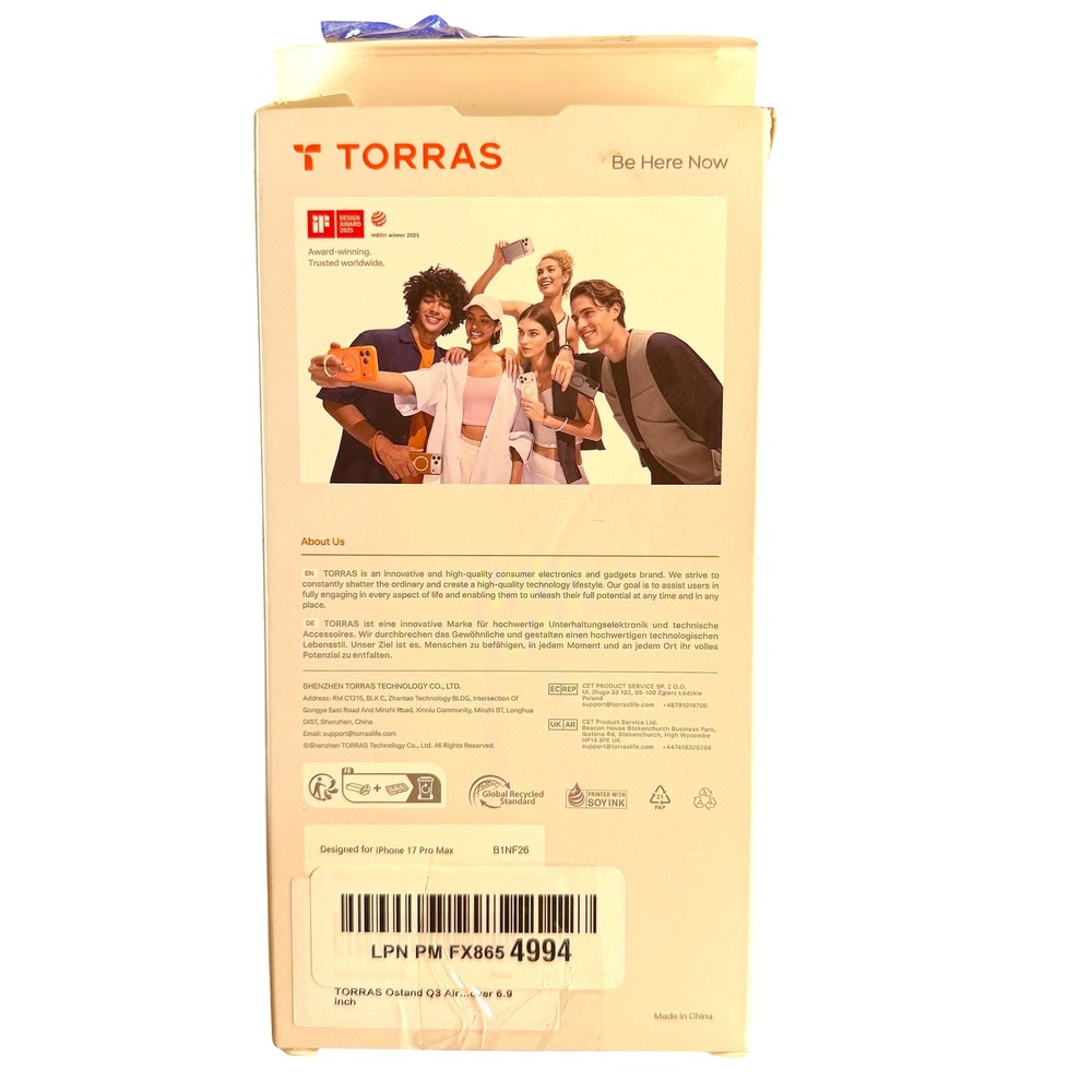 NWT TORRAS Ostand Q3 Air iPhone 17 Pro Max Case MagSafe Stand Blue - Picture 8 of 11